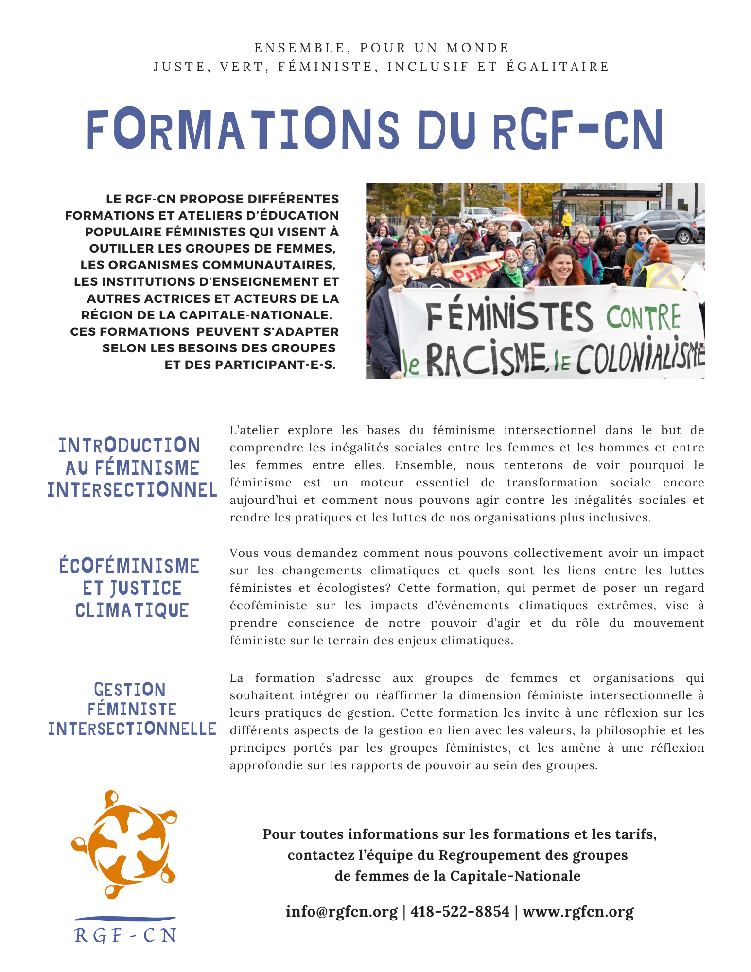 Affiche formations